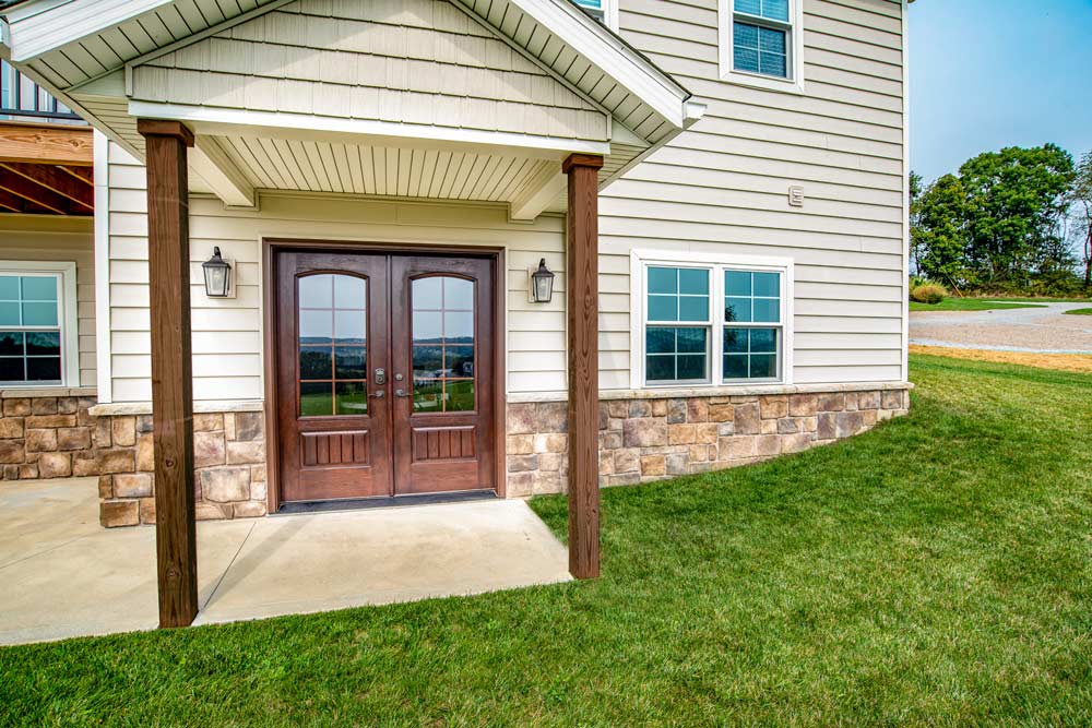 Signet® French Doors Cherry 449-1PP With Internal Grids In Cinnamon