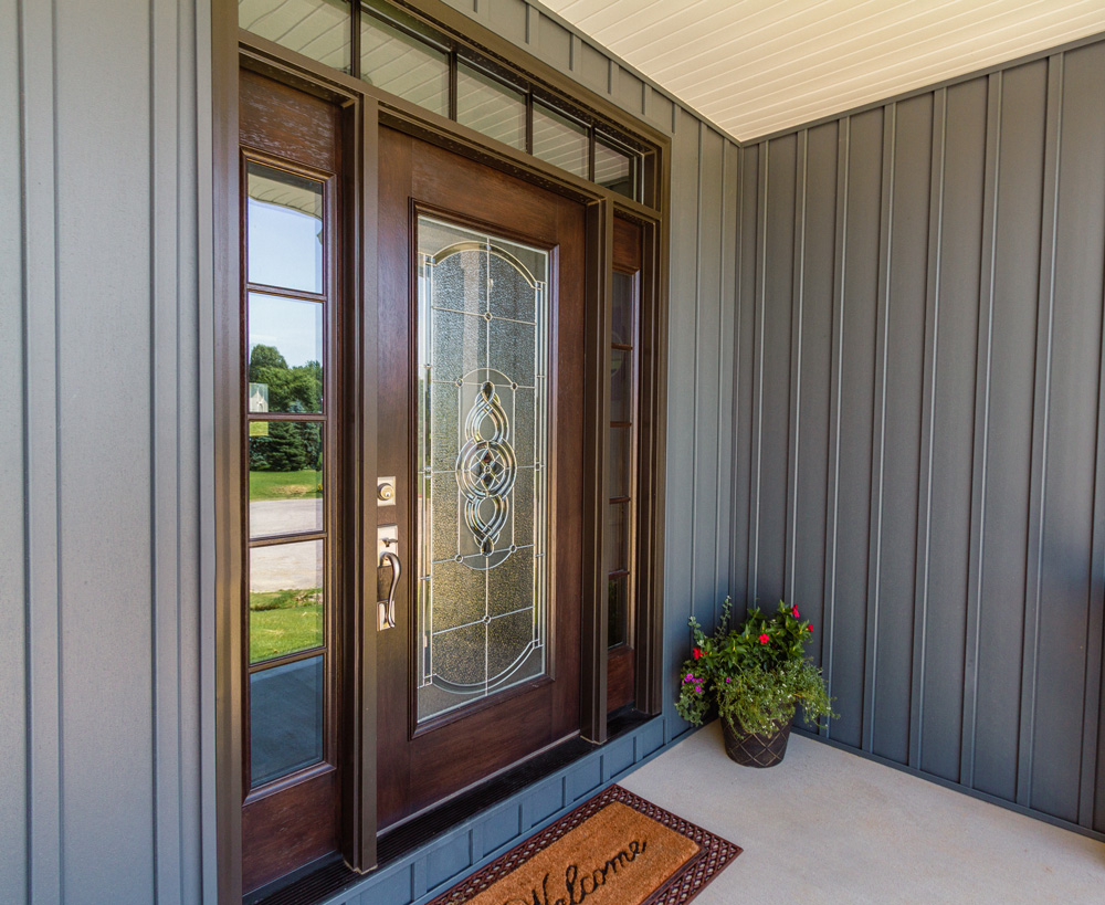 Signet® 460 In Cinnamon With Cheyenne Decorative Glass And Simulated Divided Lites