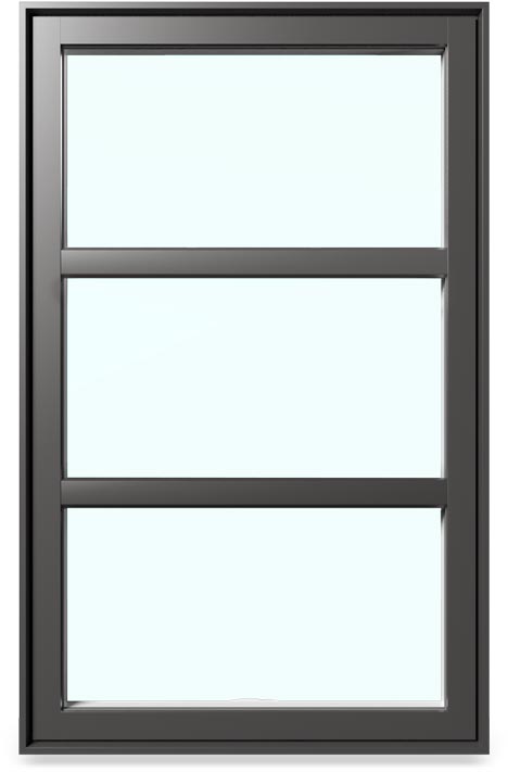 An example of a divided lites grille in a Nordik Window.